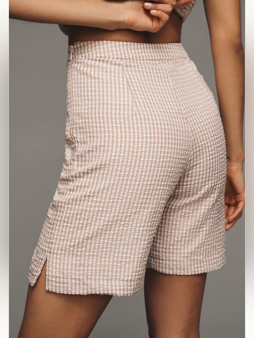NWT Anthropologie Hutch Gingham Bermuda Shorts - Picture 3 of 11